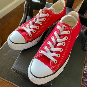 Converse red sneakers